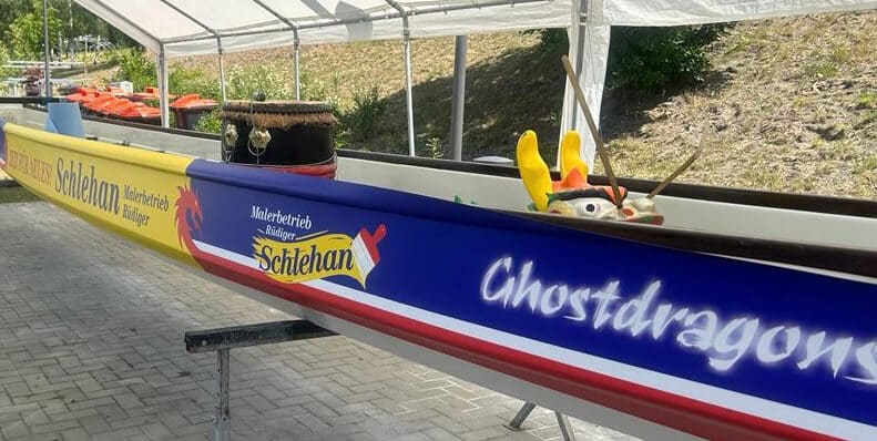 sponsoring drachenboot ghostdragons malerbetrieb schlehan - Malerbetrieb Schlehan